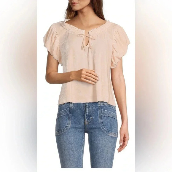 Free people Terese Velour Crop Top size M nwot - Picture 2 of 12